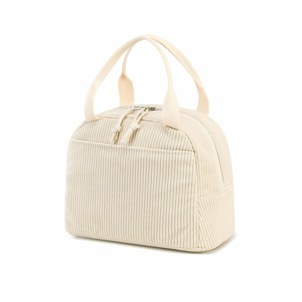 Corduroy Strawberry Large Capacity Lunch Bag