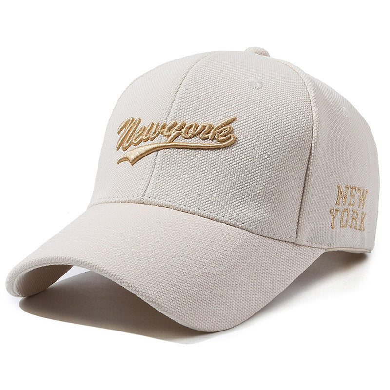 Hard Crown Baseball Cap Men's And Women's Embroidered Letters