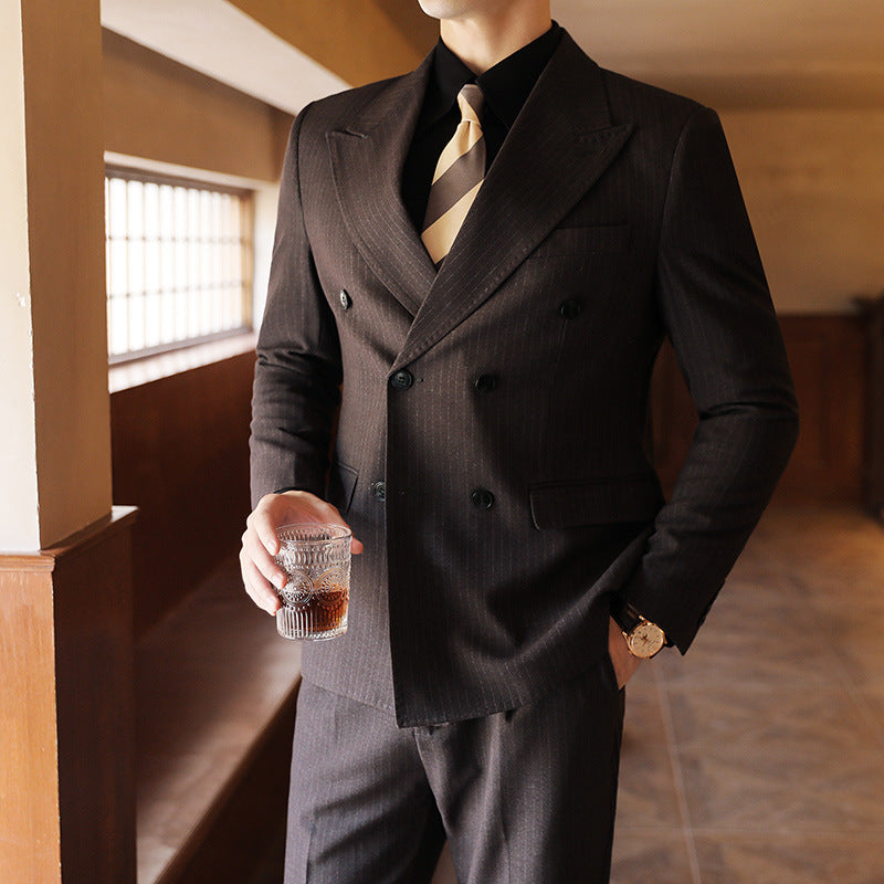 Autumn And Winter Double Breasted Thick Suit Suit