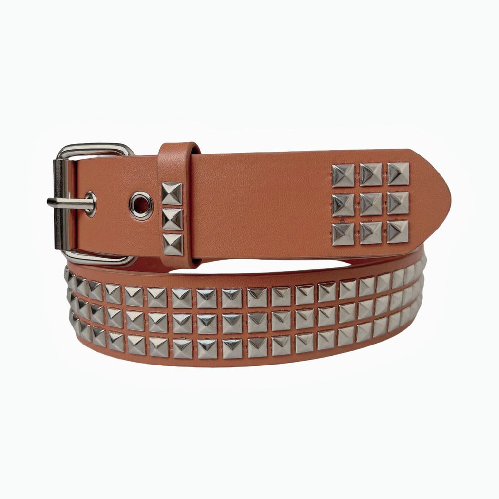 Women's Square Bead Rivet Belt Waist Belt