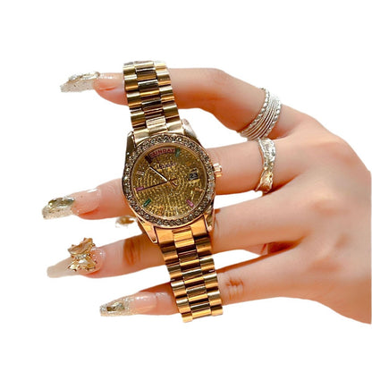 Women's Fashion Waterproof Quartz Steel Watch