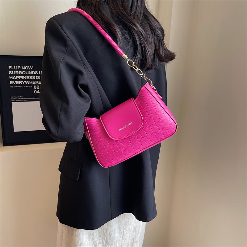 Women's French Style Personalized Fashionable All-match Shoulder Messenger Bag