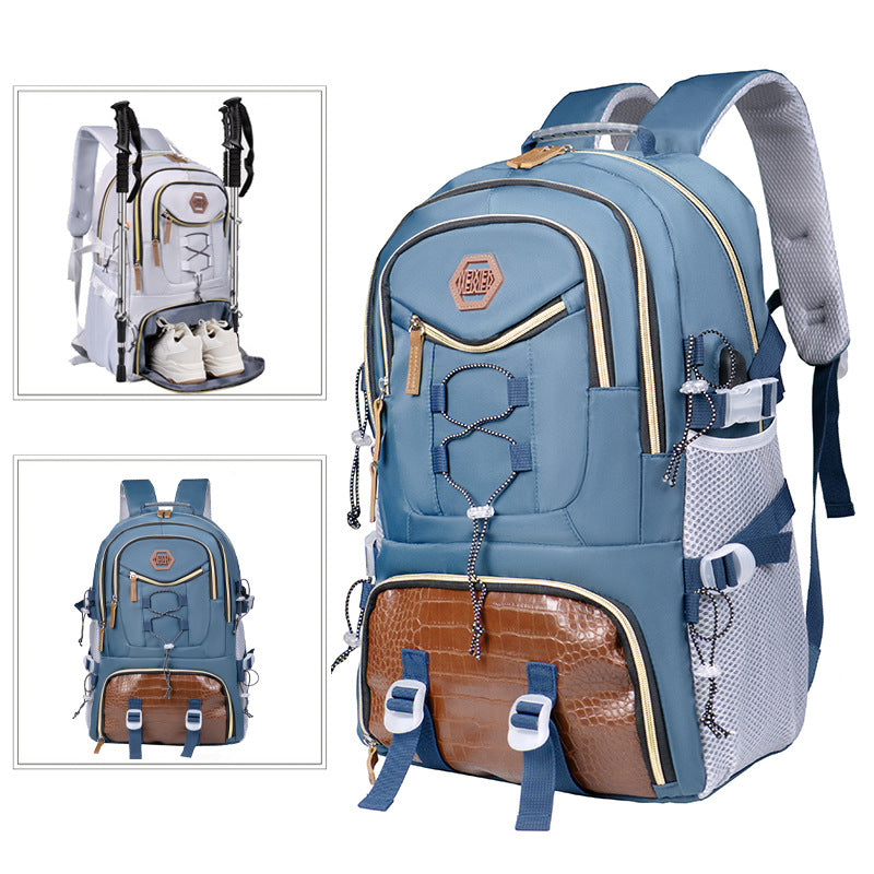 Fashion Individual Casual Oxford Cloth Backpack