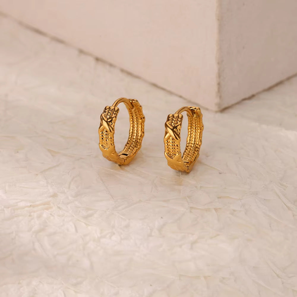 Simple Love Heart Earrings Ear Ring Women's New Trendy Arc Earrings