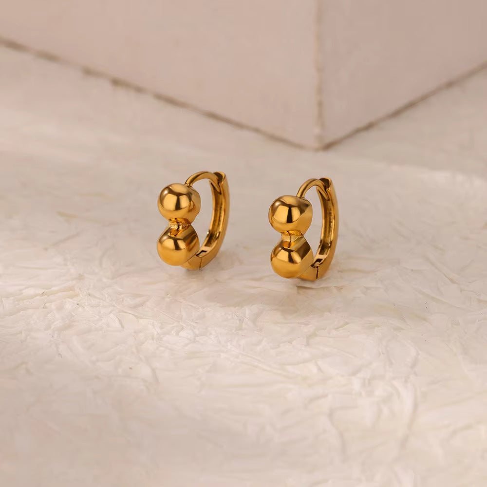 Simple Love Heart Earrings Ear Ring Women's New Trendy Arc Earrings
