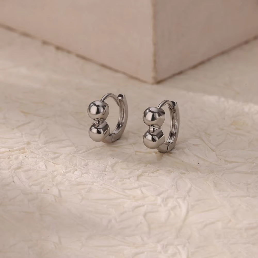 Simple Love Heart Earrings Ear Ring Women's New Trendy Arc Earrings