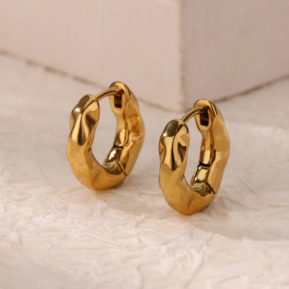 Simple Love Heart Earrings Ear Ring Women's New Trendy Arc Earrings