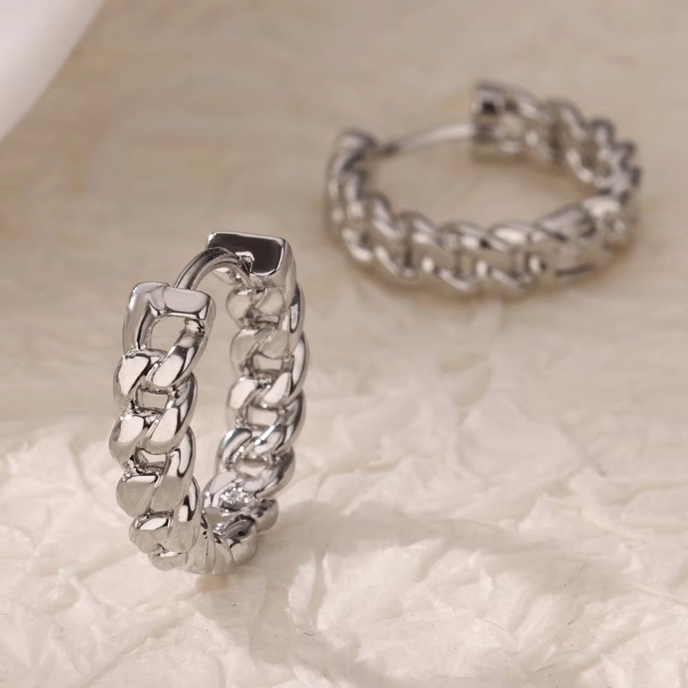 Simple Love Heart Earrings Ear Ring Women's New Trendy Arc Earrings