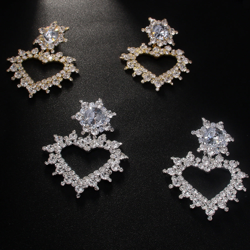 Heart Shape Ear Clip Women's High-grade Earless Exquisite Light Luxury