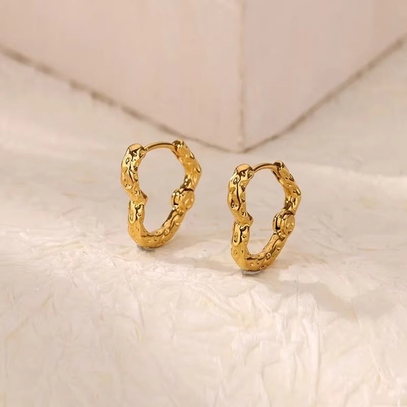 Simple Love Heart Earrings Ear Ring Women's New Trendy Arc Earrings