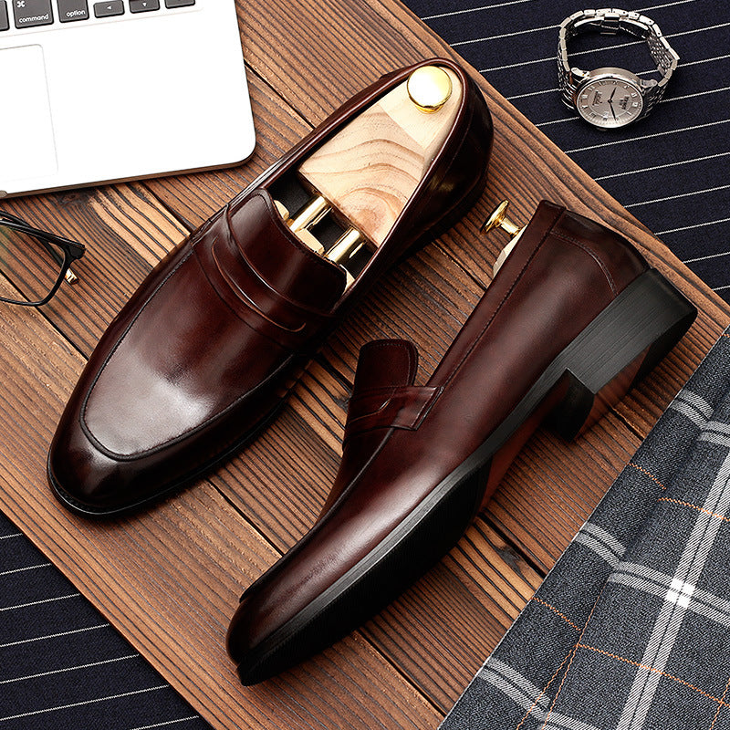 New Style Leather Shoes Men's Leather Business Suits