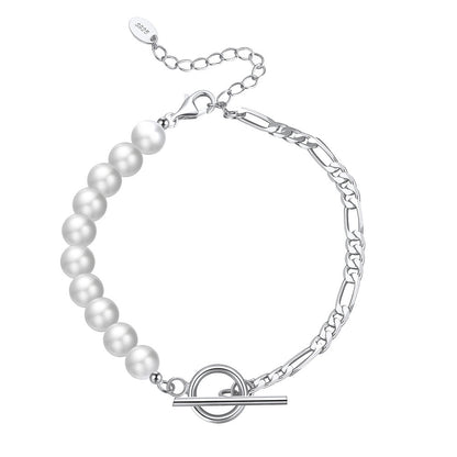 S925 Sterling Silver Bracelet Natural Freshwater Pearl