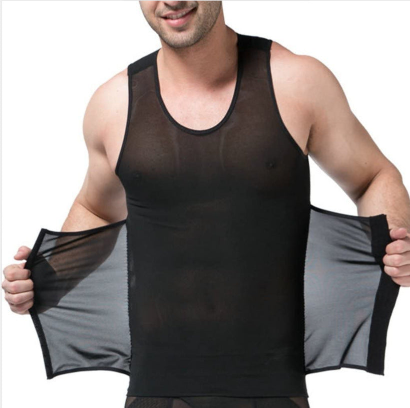 Men's Fashion Mesh Body Shaping Fitness Vest