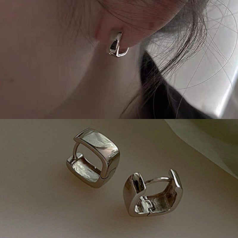 New Niche Design Simple Geometric U-shaped Earrings Women