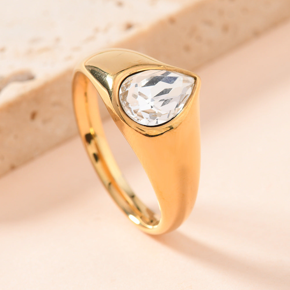 Light Luxury High-grade Titanium Steel No Fading Ring