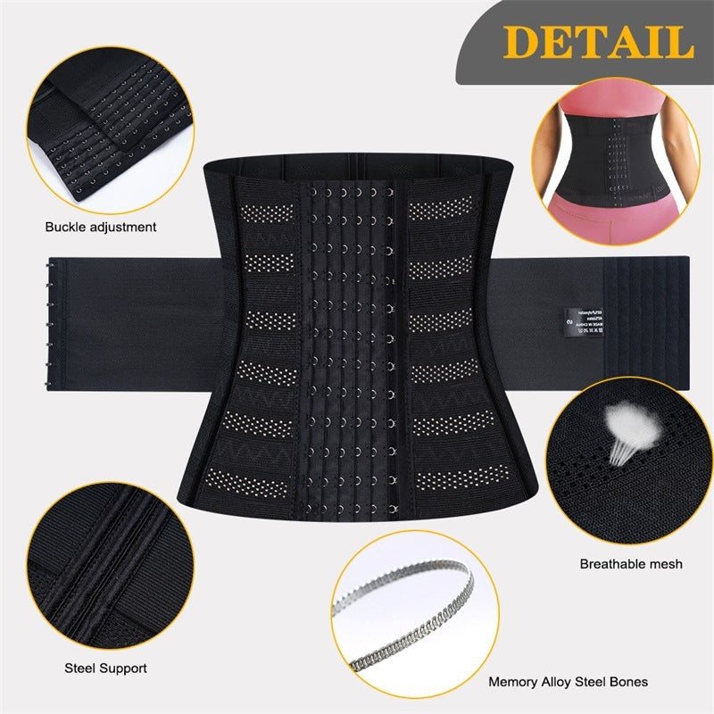 High Elastic Belly Band Men And Women Sports Fitness Tummy Slimming Shaping Postpartum Body Mesh Breathable Waistband Women