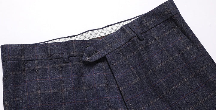 Suit Plaid Business Leisure Self-cultivation Job