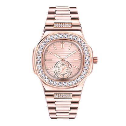 Mens Fashion Alloy Luxury Brand Diamond Gifts Watches