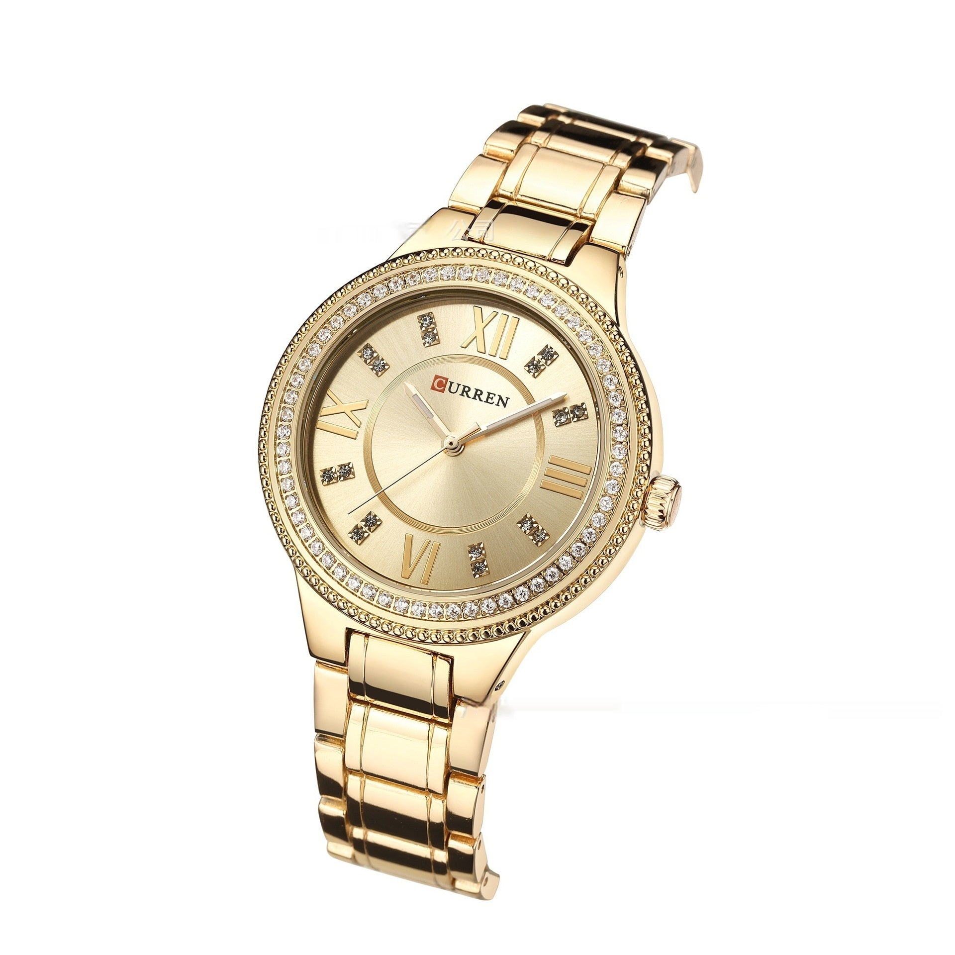 Women's Quartz Fashion Waterproof Diamond Steel Watch