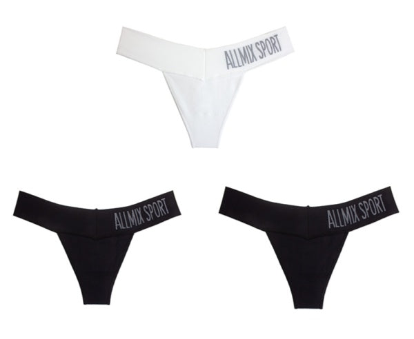 UMI King Letter Sports Traceless Deep V Wide Waist T-pants Women Sexy Hot Underwear Fitness Seamless Low Waist T-pants