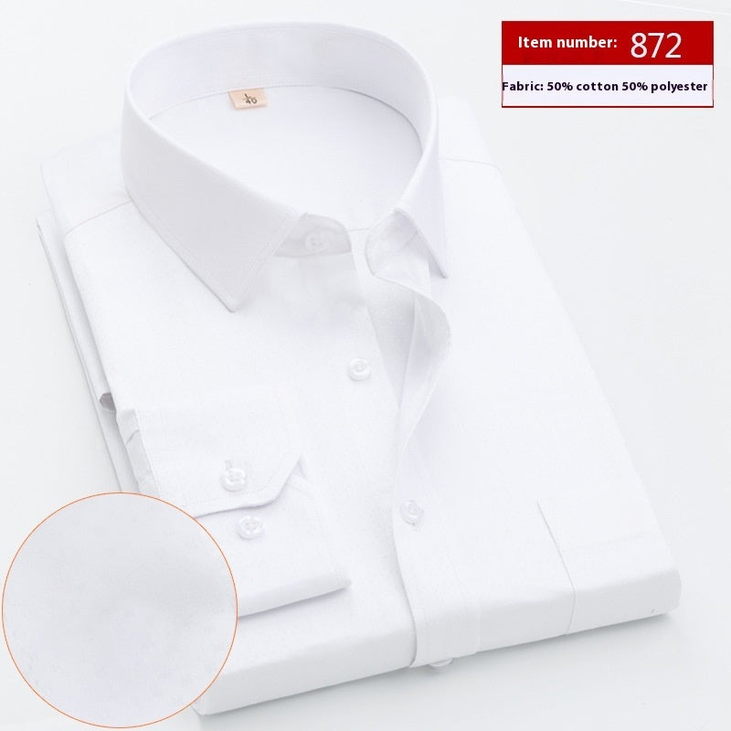 Shirt Men's Long Sleeve Spring And Autumn Middle-aged Loose Casual Men's Shirt