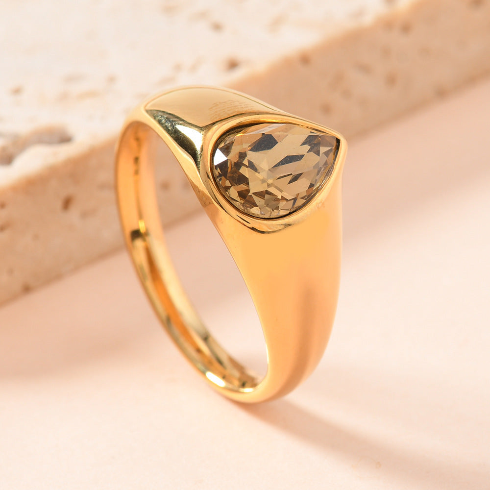 Light Luxury High-grade Titanium Steel No Fading Ring