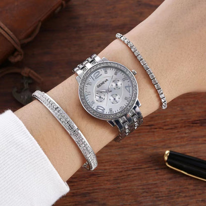 Unisex Three-piece Bracelet Watch