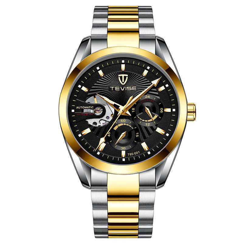 Fashionable Multifunctional Business Waterproof Automatic Mechanical Men's Watch