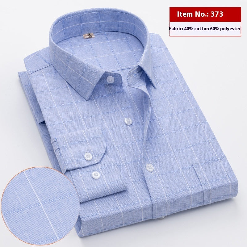 Shirt Men's Long Sleeve Spring And Autumn Middle-aged Loose Casual Men's Shirt