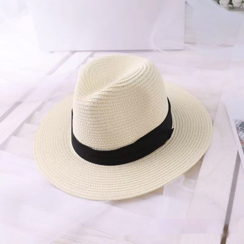 Simple Fashion European And American Style Men's UV-proof Straw Hat