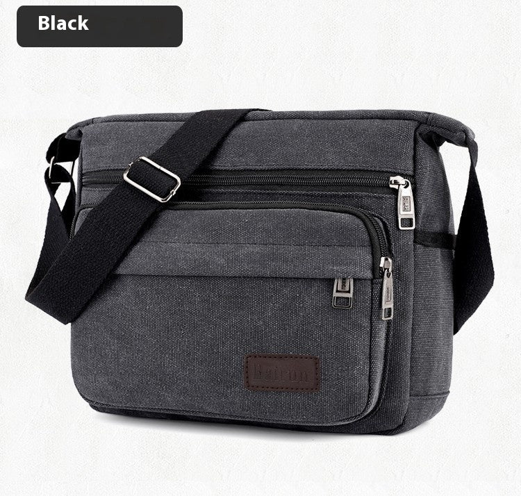 Men's Shoulder Bag Retro Leisure Crossbody Bag Outdoor Sports Canvas Bag